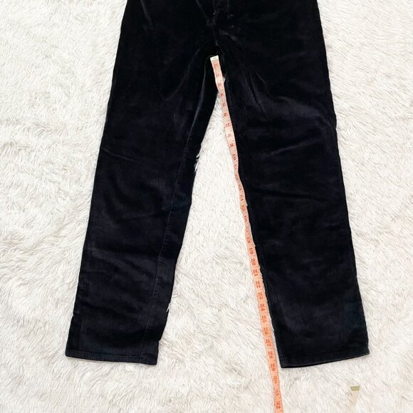 Women Lauren Ralph Lauren Corduroy Straight Leg Jeans in Midnight Blue Size 10 - Picture 5 of 10